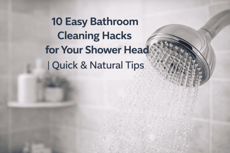 10 Easy Bathroom Cleaning Hacks for Your Shower Head | Quick & Natural Tips