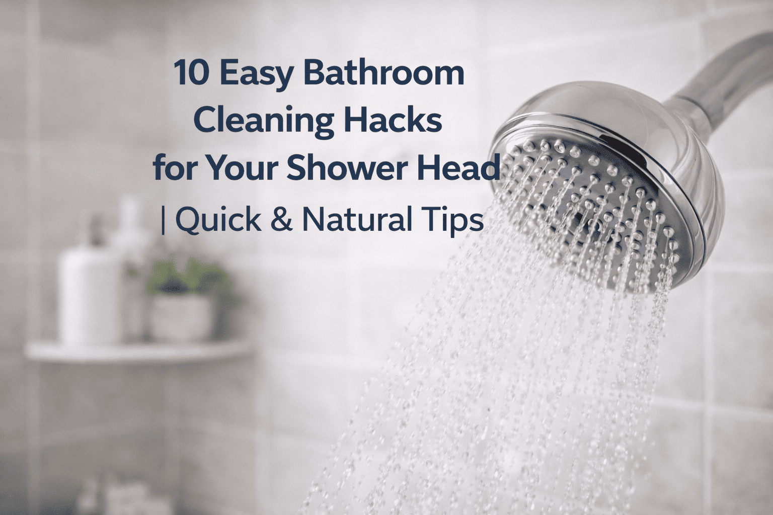 10 Easy Bathroom Cleaning Hacks for Your Shower Head | Quick & Natural Tips