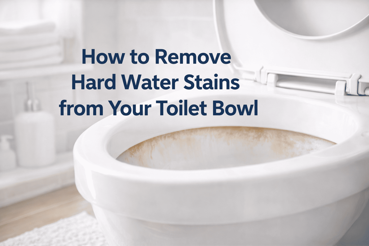 How to Remove Hard Water Stains from Your Toilet Bowl