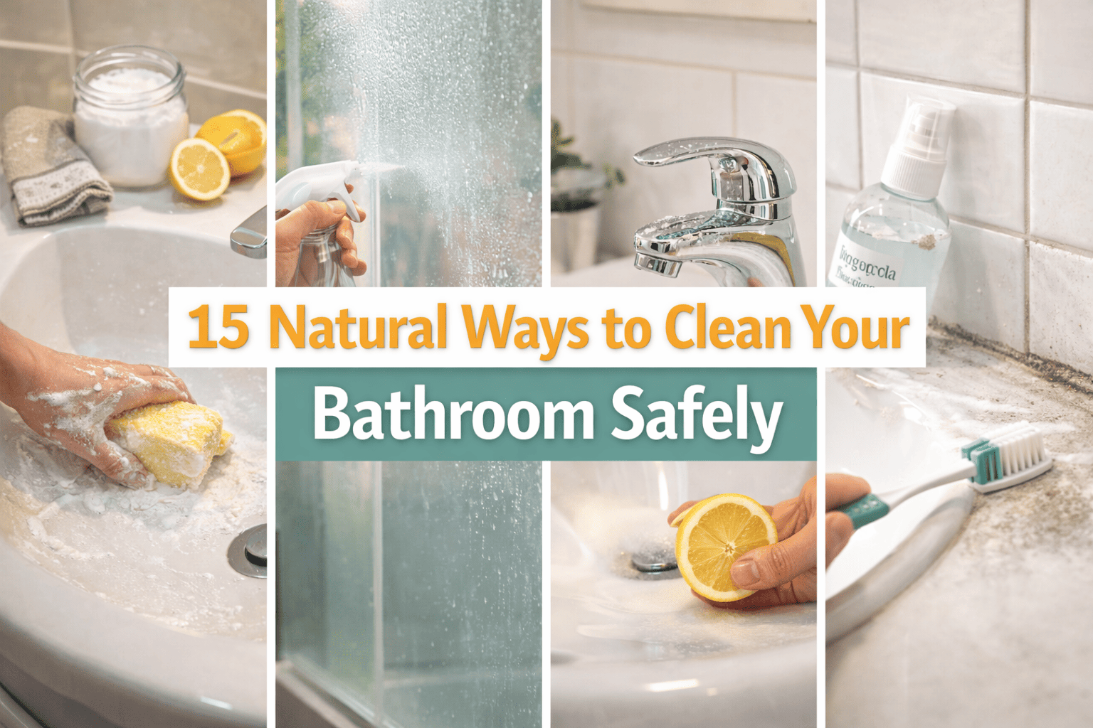15 Natural Ways to Clean Your Bathroom Safely