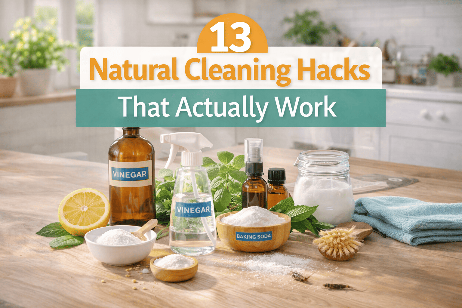 13 Natural Cleaning Hacks That Actually Work
