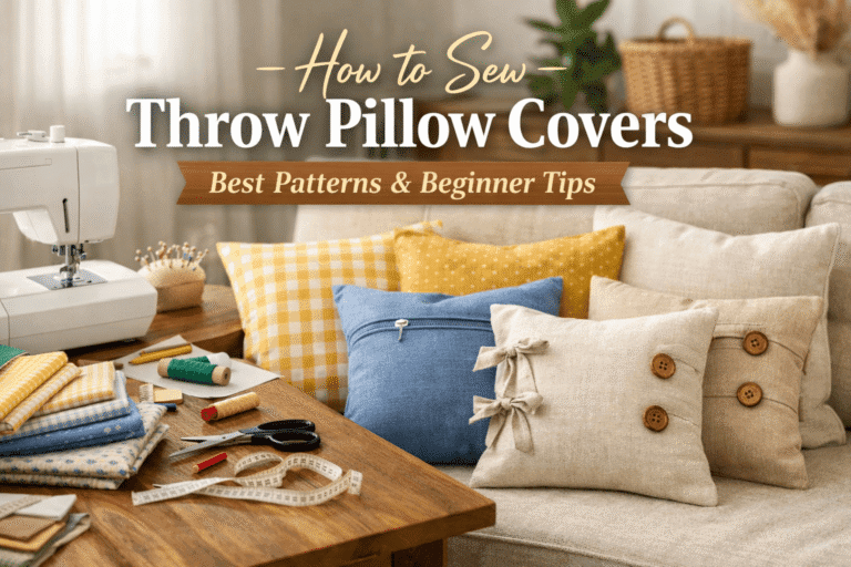 How to Sew Throw Pillow Covers Best Patterns & Beginner Tips