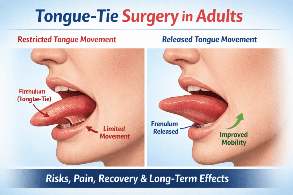 disadvantages of clipping tongue-tie in adults