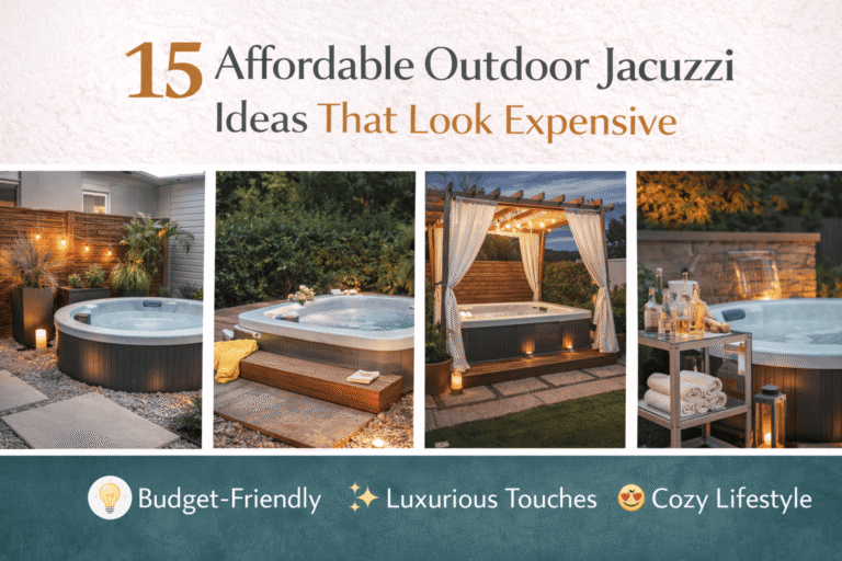 15 Affordable Outdoor Jacuzzi Ideas That Look Expensive