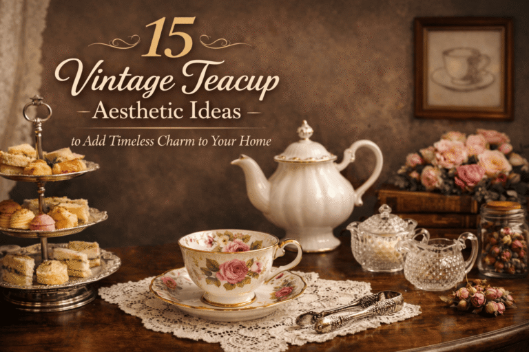 15 Vintage Teacup Aesthetic Ideas to Add Timeless Charm to Your Home