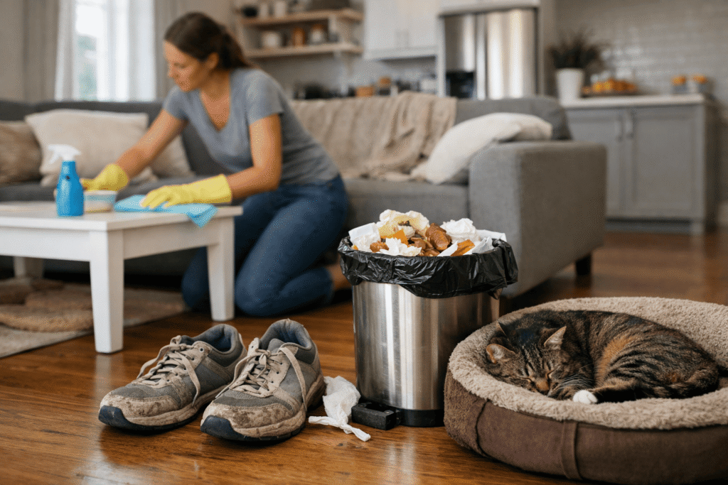 Why does my house smell even after cleaning