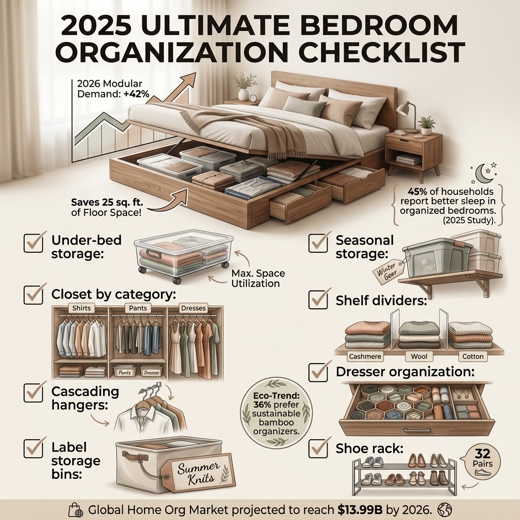 2026 Ultimate Bedroom Organization Checklist